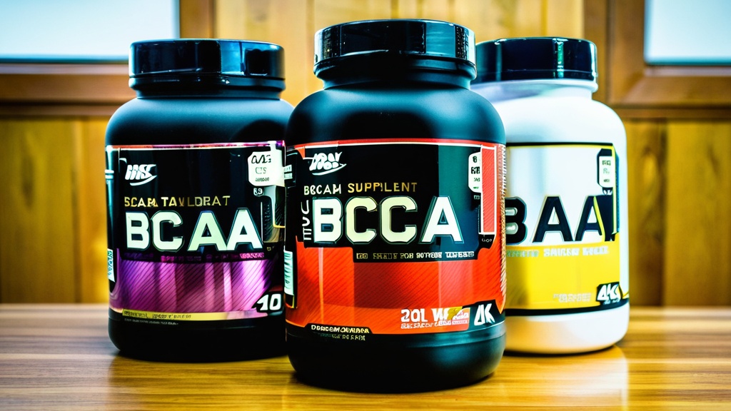 Photo BCAA supplement stack