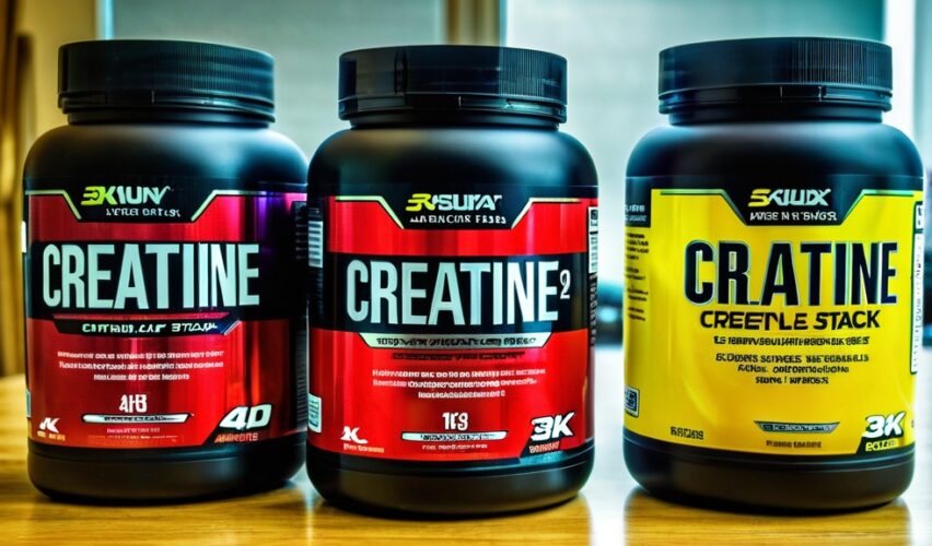 Photo creatine supplement stack