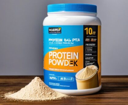 Photo protein powder stack