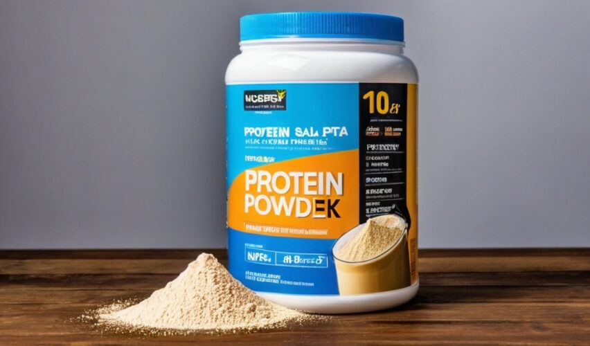 Photo protein powder stack