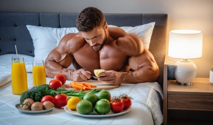 Photo foods before bed for muscle