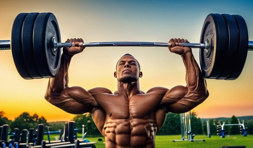 Photo muscle building